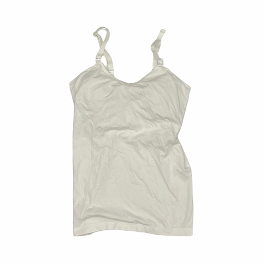 Mat Top Sleeveless By Auden In White, Size:L