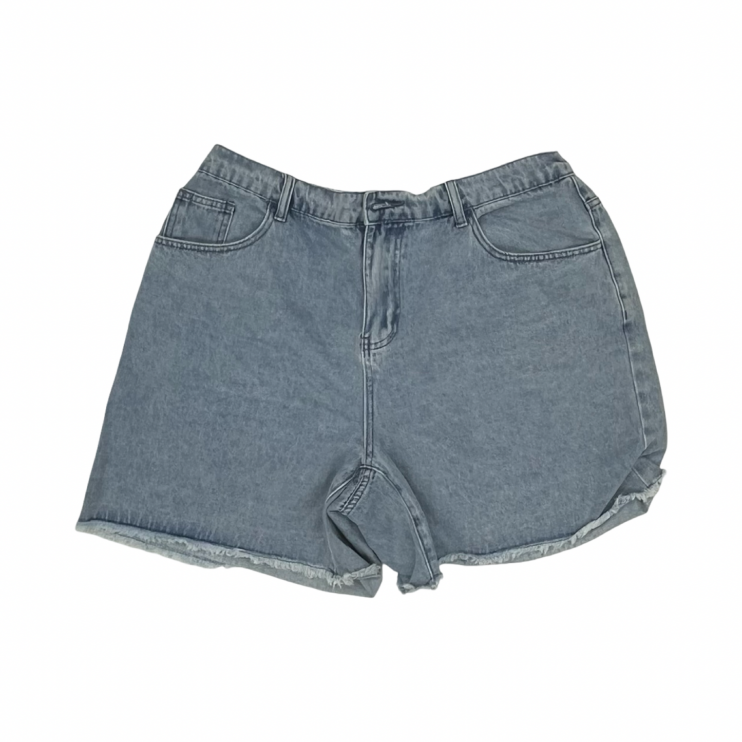 Shorts By Shein In Blue Denim, Size:2X