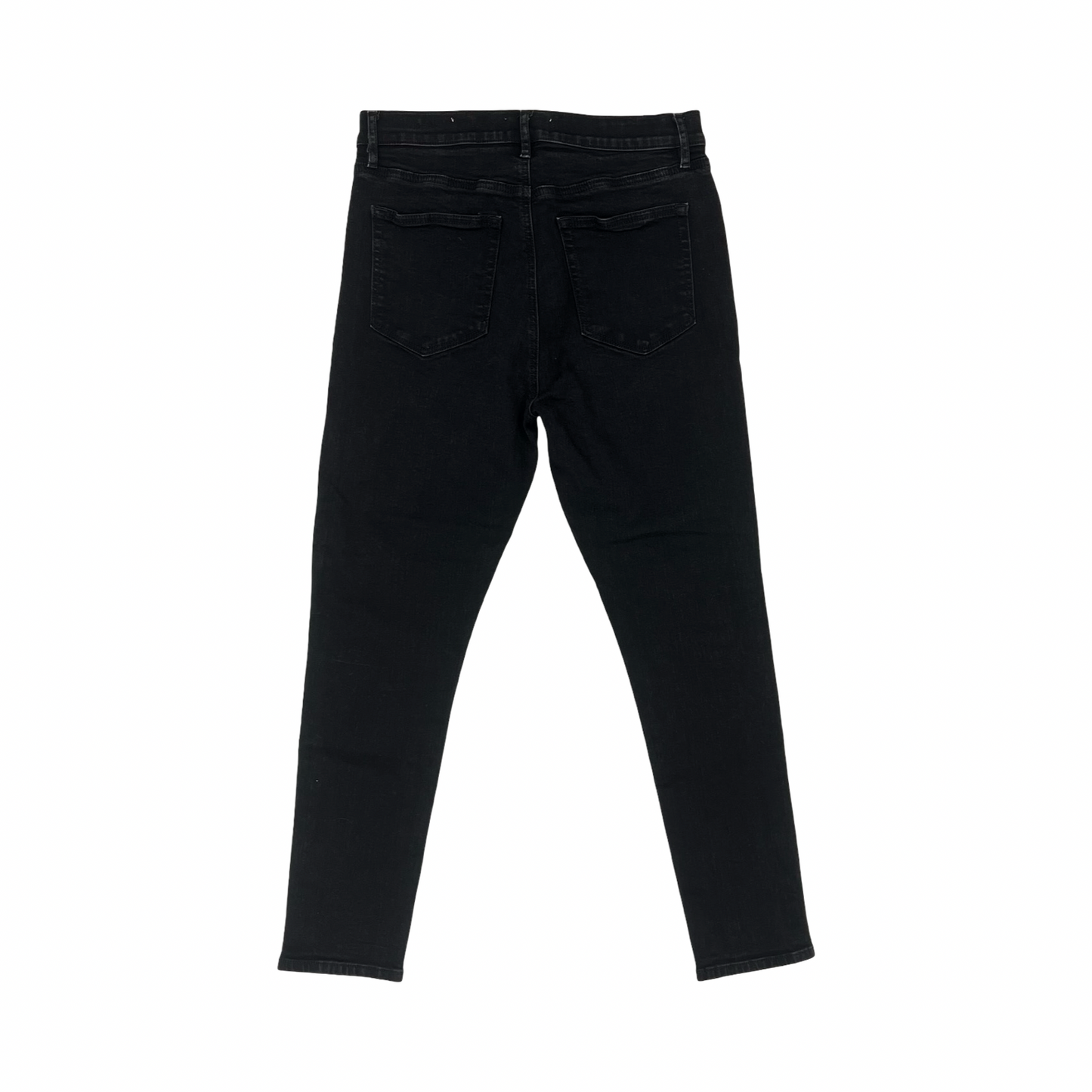 Jeans Skinny By Loft In Black Denim, Size:8
