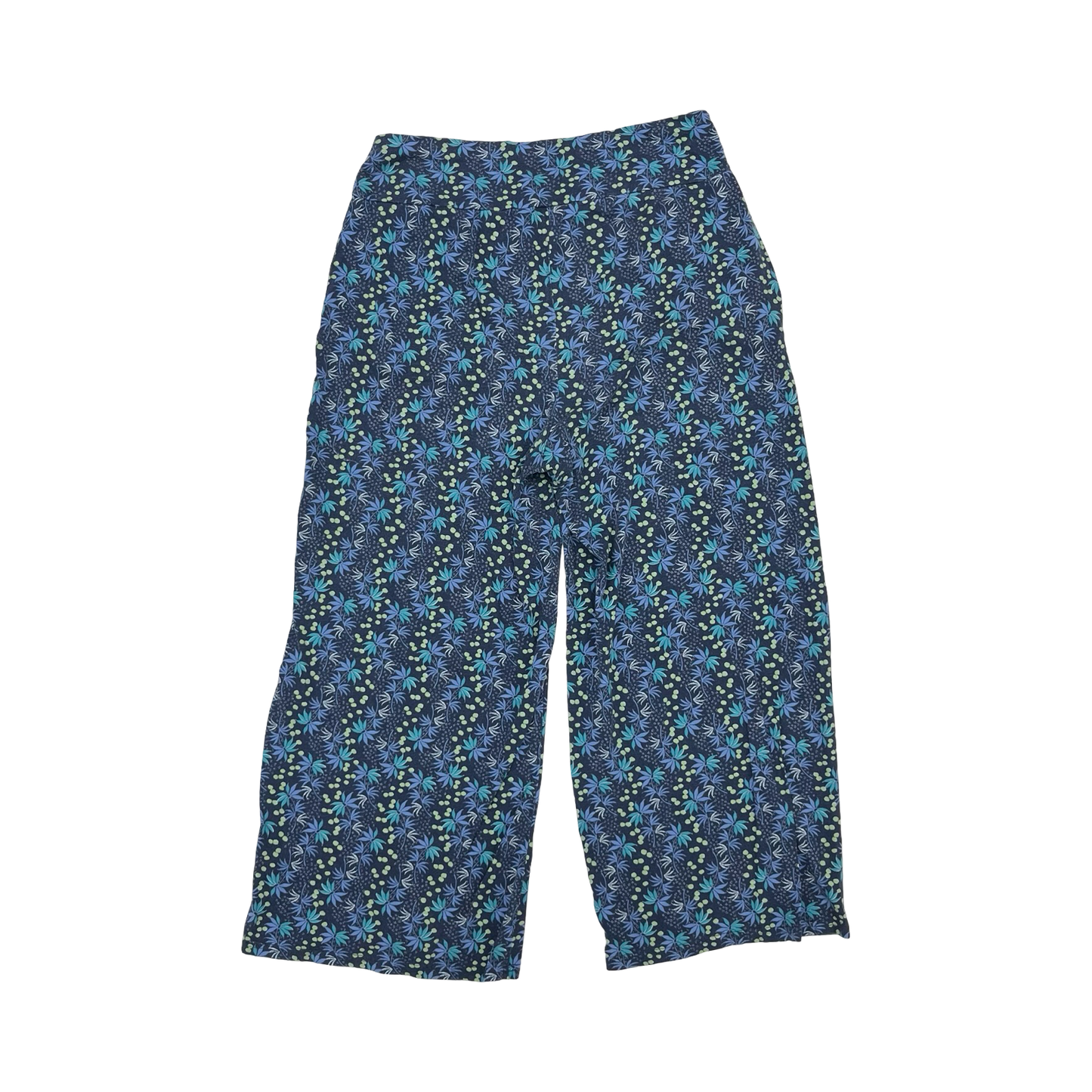 Pants Wide Leg By Toad & Co In Blue & Green, Size:L