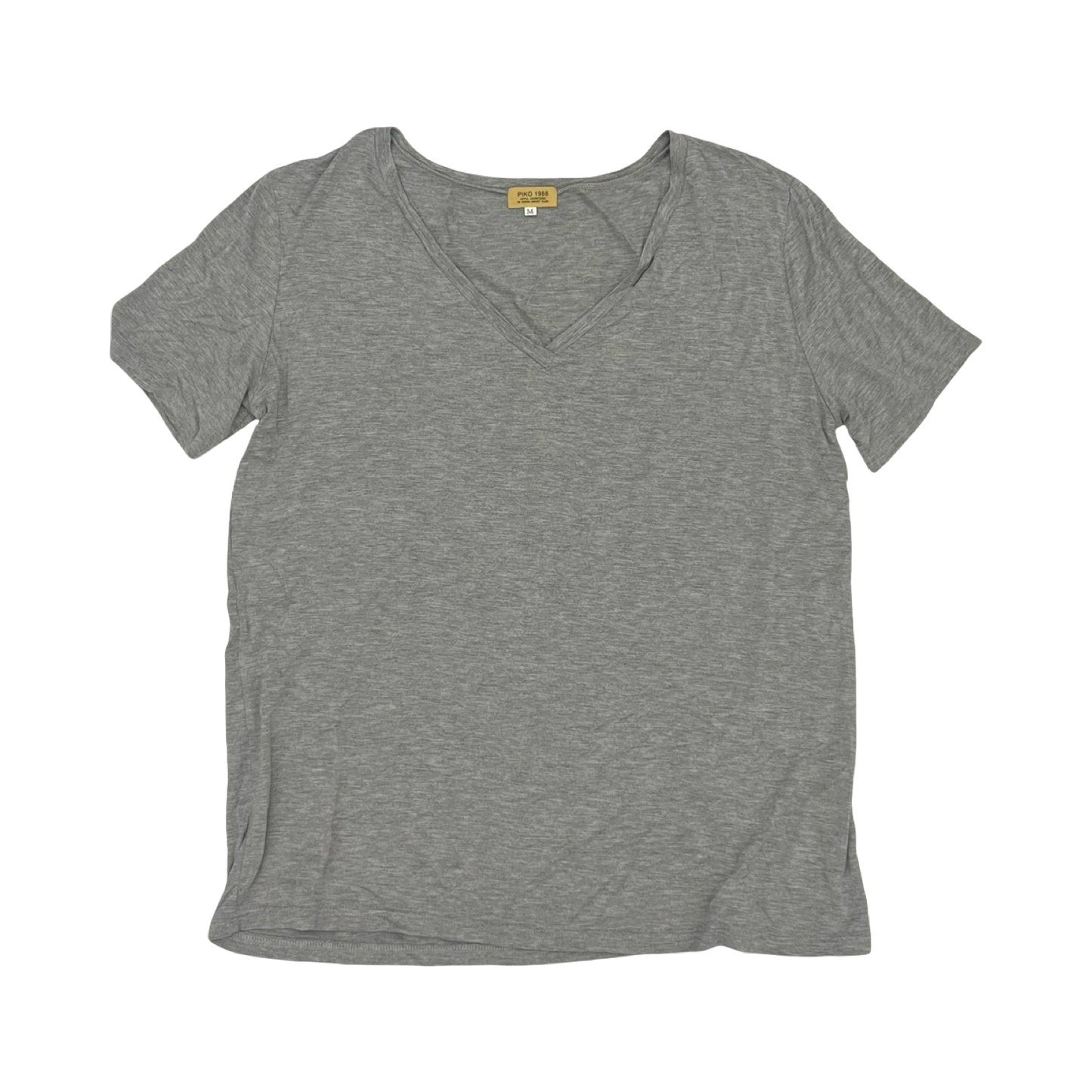 Top Ss Basic By Piko In Grey, Size:M
