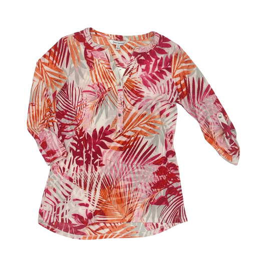 Blouse 3/4 Sleeve By Emily Daniels In Multi, Size:S