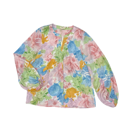 Blouse Ls By Clothes Mentor In Multi, Size:M