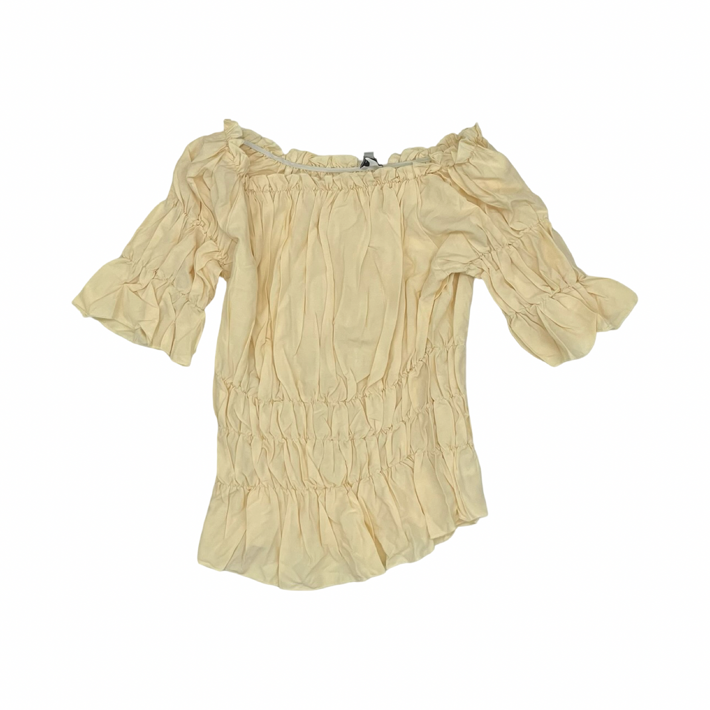 Blouse Ss By White Birch In Yellow, Size:1X