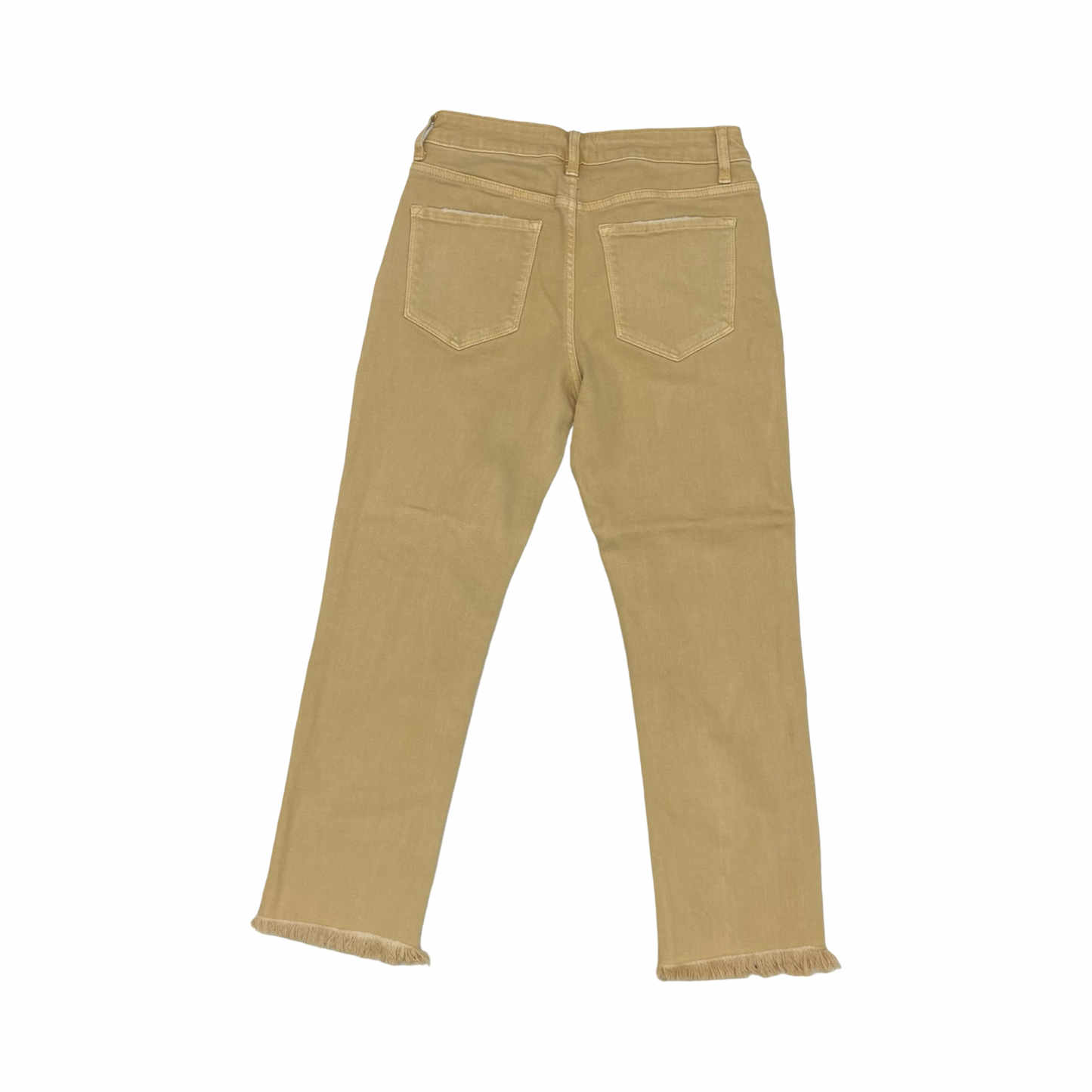 Jeans Straight By Vervet In Yellow Denim, Size:6
