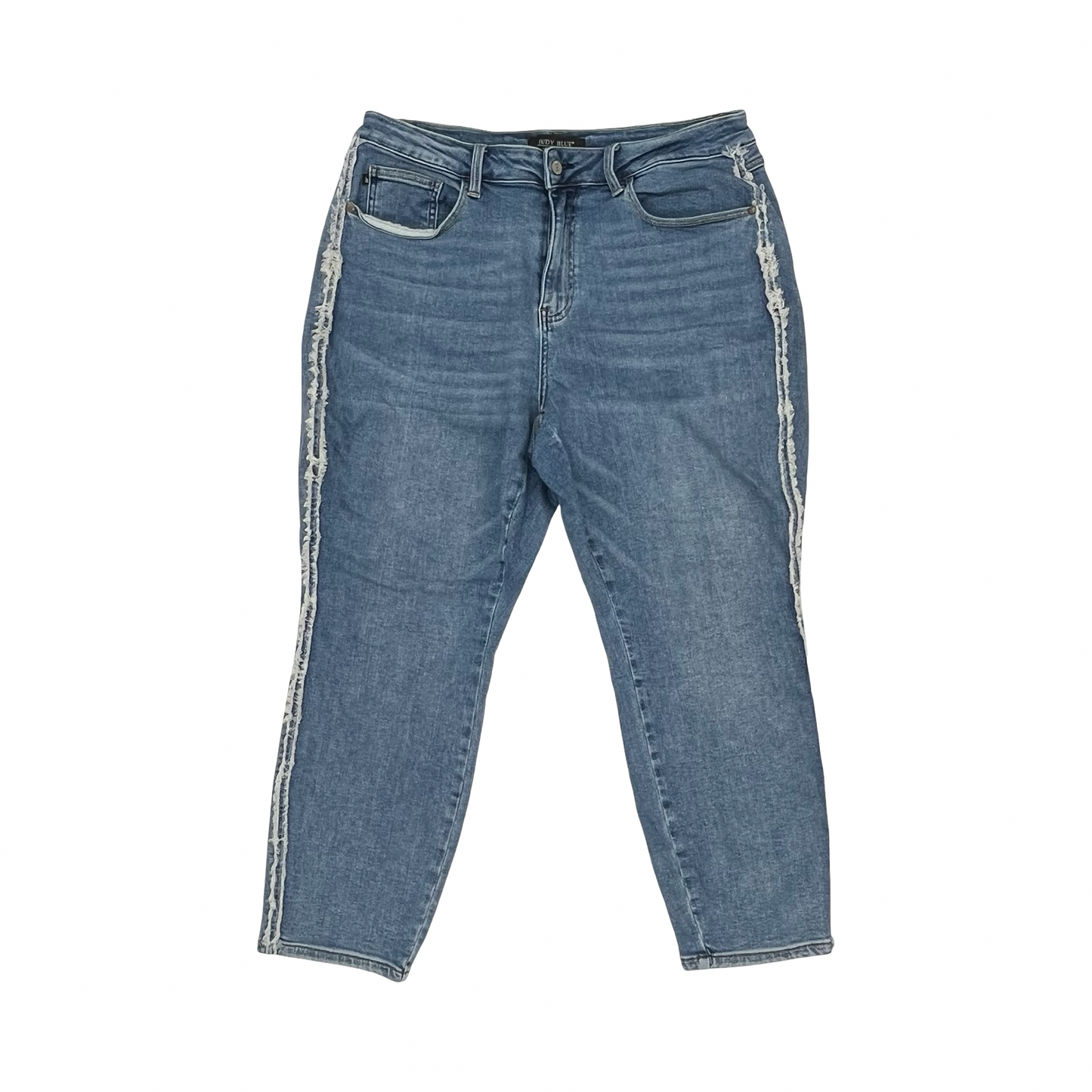 Jeans Straight By Judy Blue In Blue Denim, Size:18