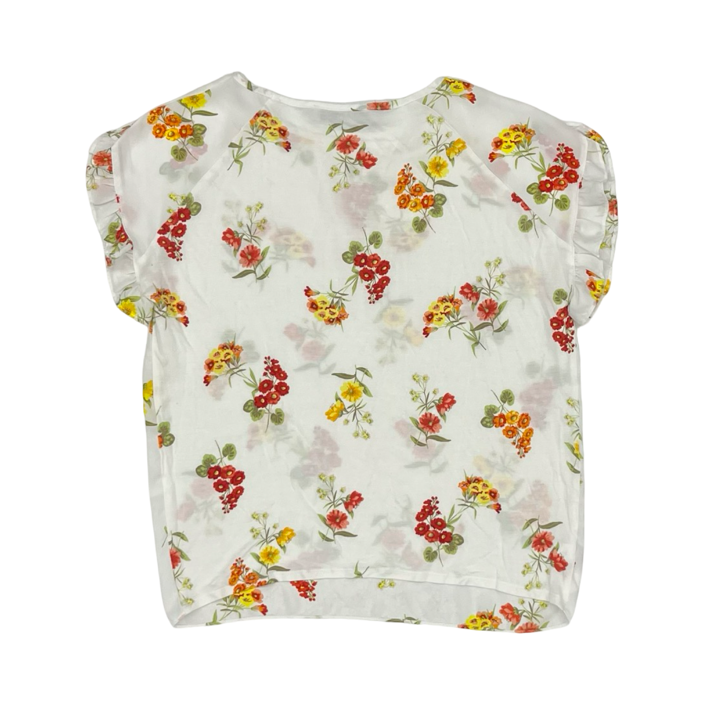 Blouse Ss By Loft In Floral Print, Size:Sp