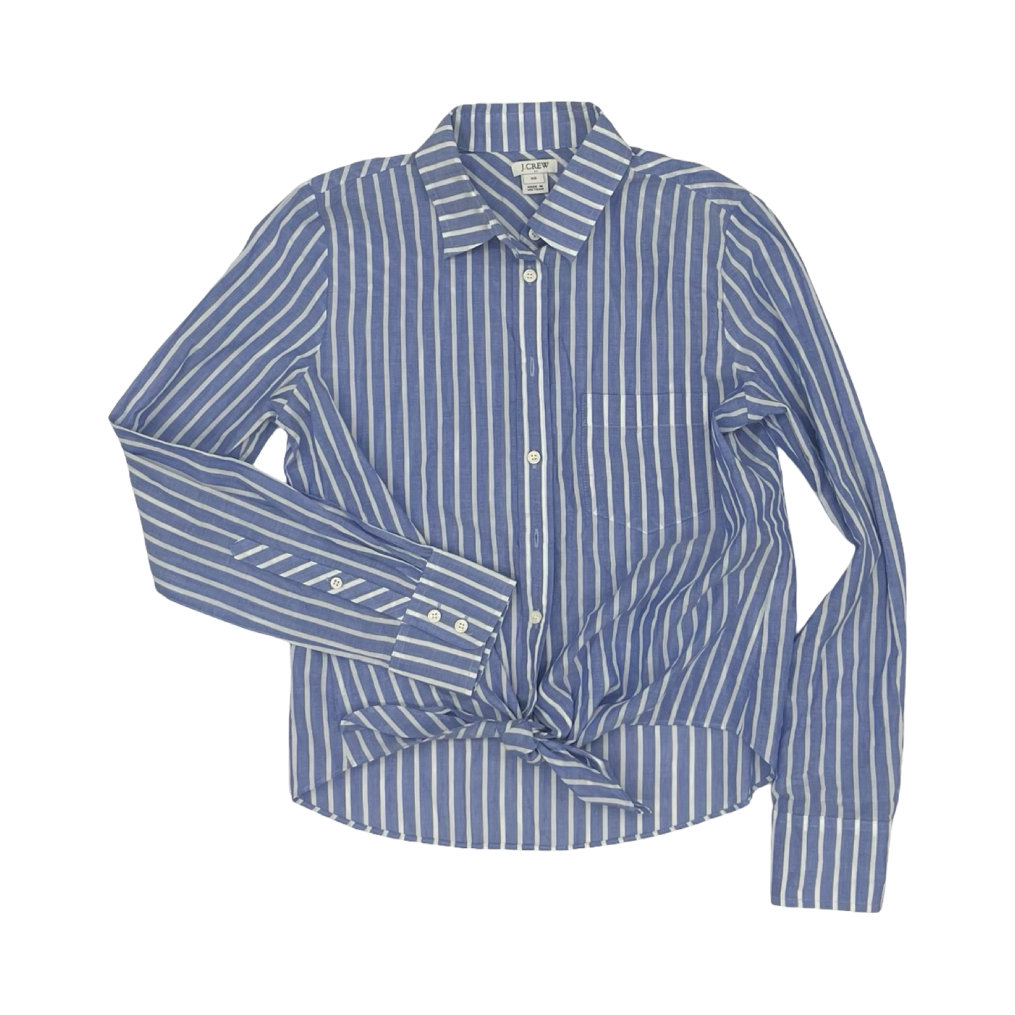 Top Ls By J. Crew In Blue & White, Size:Xs