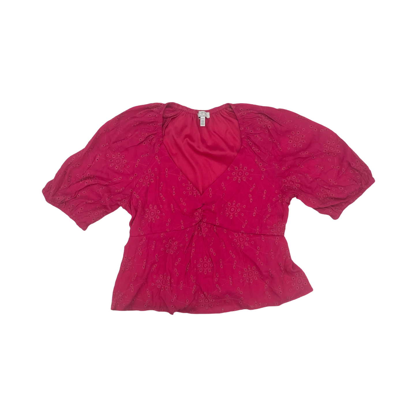 Blouse Ss By Sofia By Sofia Vergara In Pink, Size:Xxl