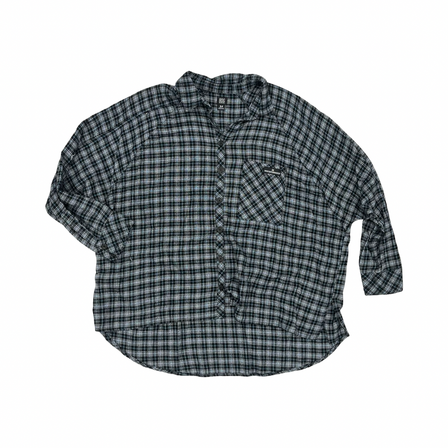 Blouse Ls By Bdg In Blue, Size:S