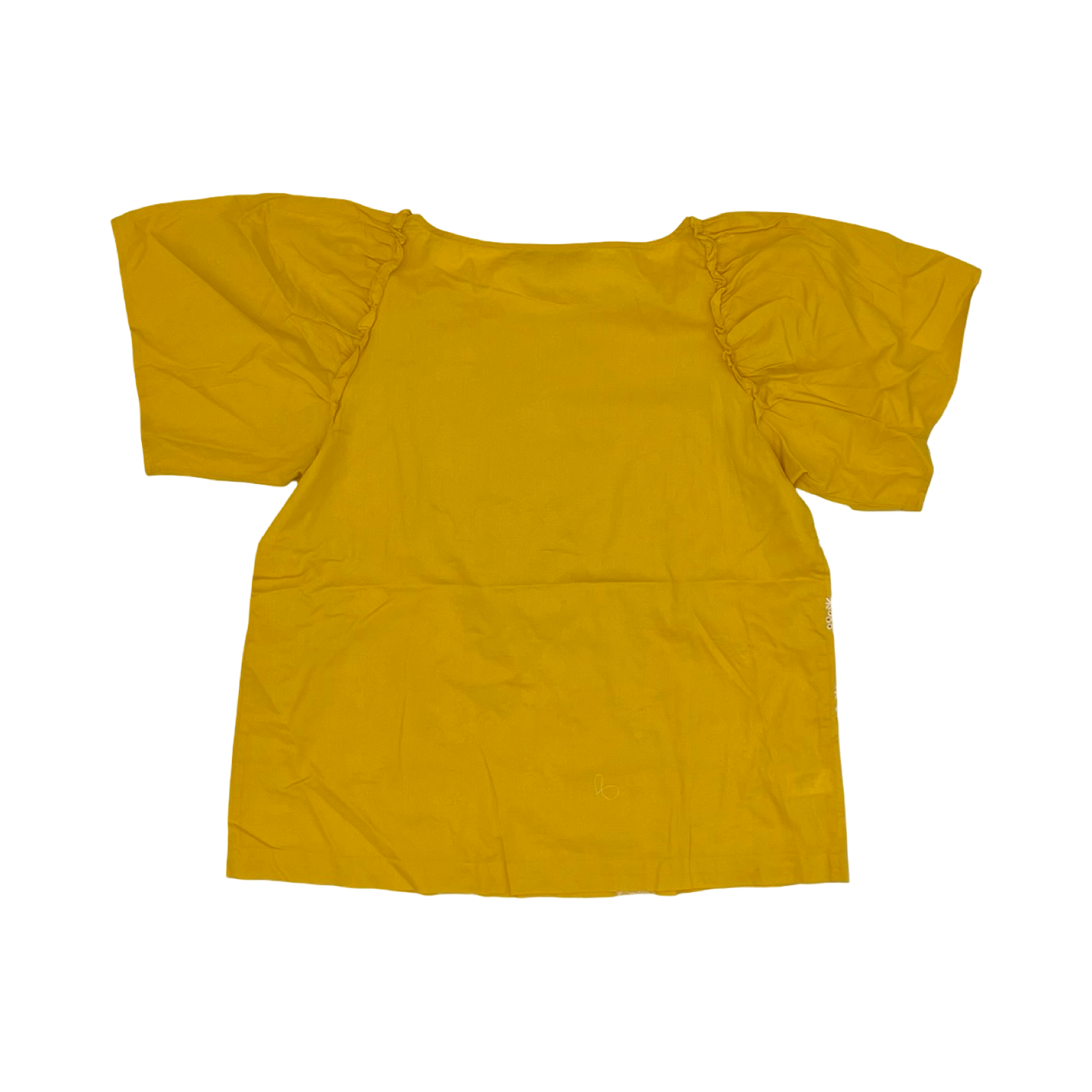 Blouse Ss By Loft In Yellow, Size:Xs