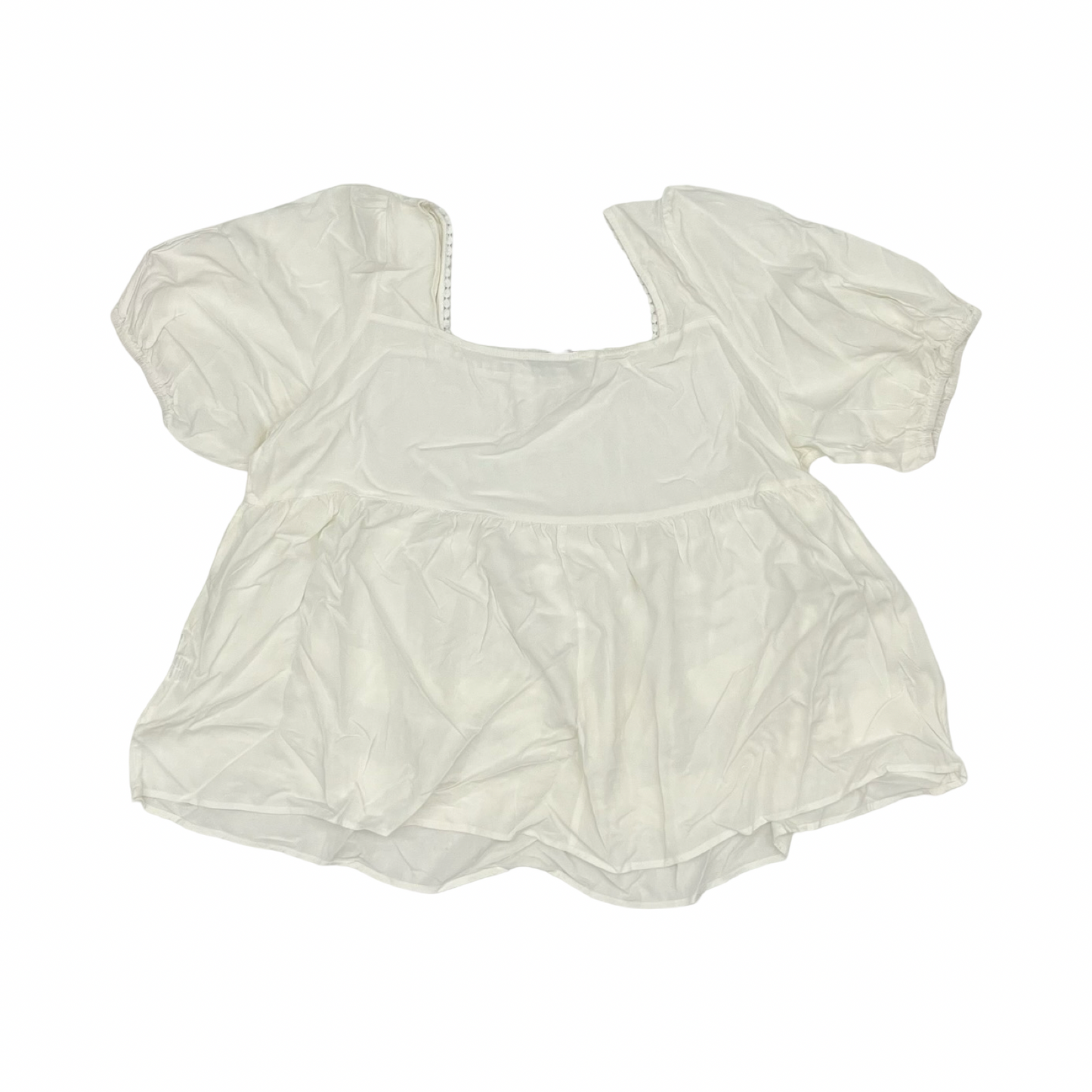 Blouse Ss By Rusttydustty In White, Size:Xxl