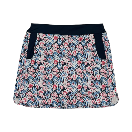 Athletic Skort By Clothes Mentor In Blue & Red & White, Size:M