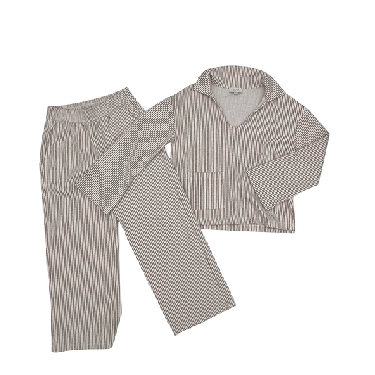 Pants Set 2Pc By Loft In Cream & Orange, Size:Xs