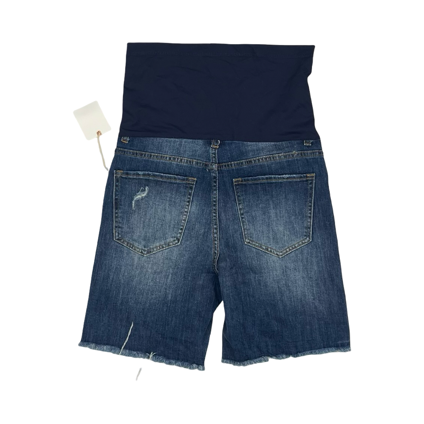 Mat Shorts By Pink Blush In Blue Denim, Size:M