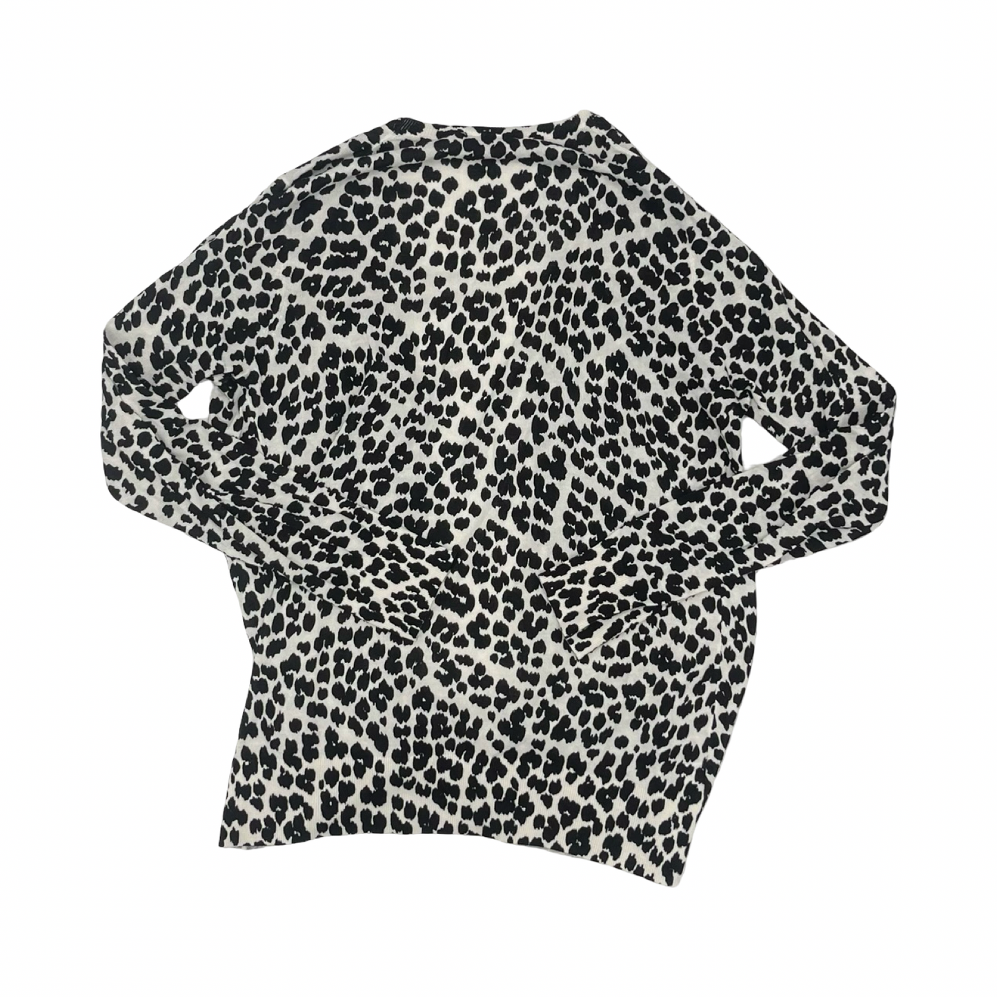 Mat Cardigan By Loft In Animal Print, Size:L