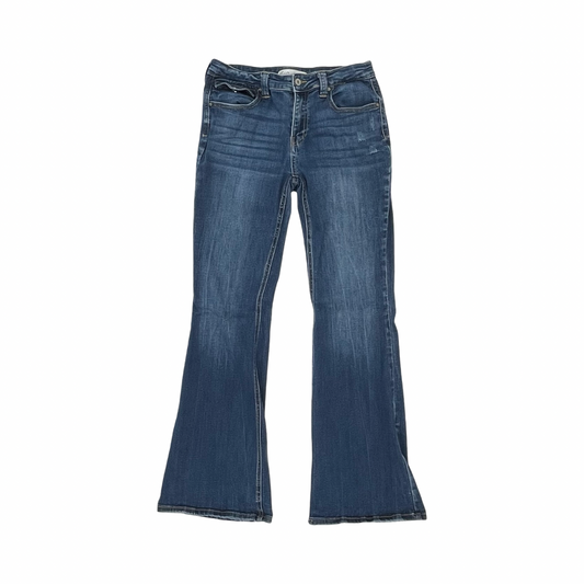 Jeans Boot Cut By Kancan In Blue Denim, Size:8