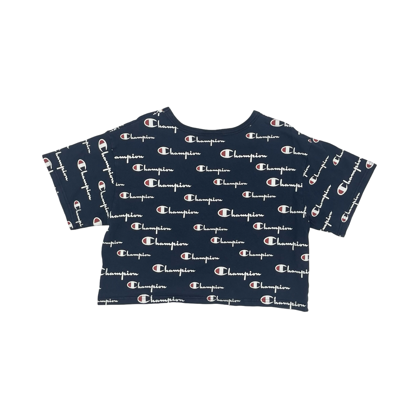 Athletic Top Ss By Champion In Blue & Red & White, Size:L