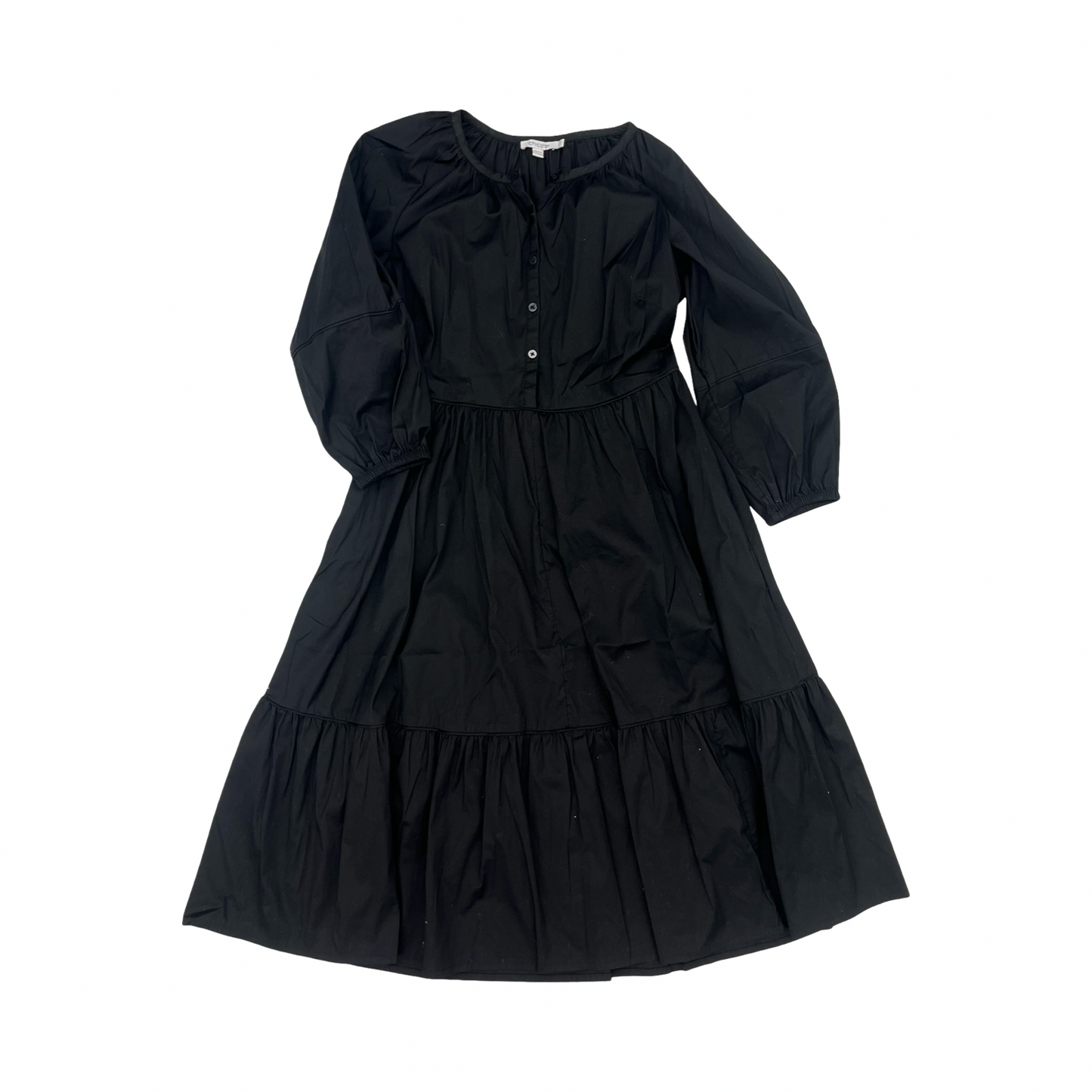 Dress Party Midi By Chicos In Black, Size:2
