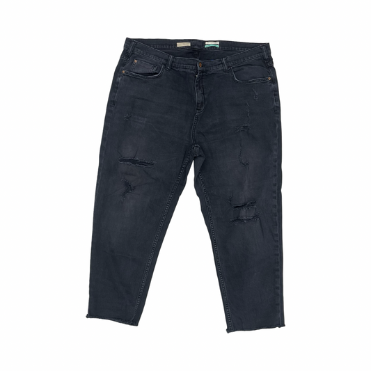 Jeans Boyfriend By Pilcro In Black Denim, Size:18