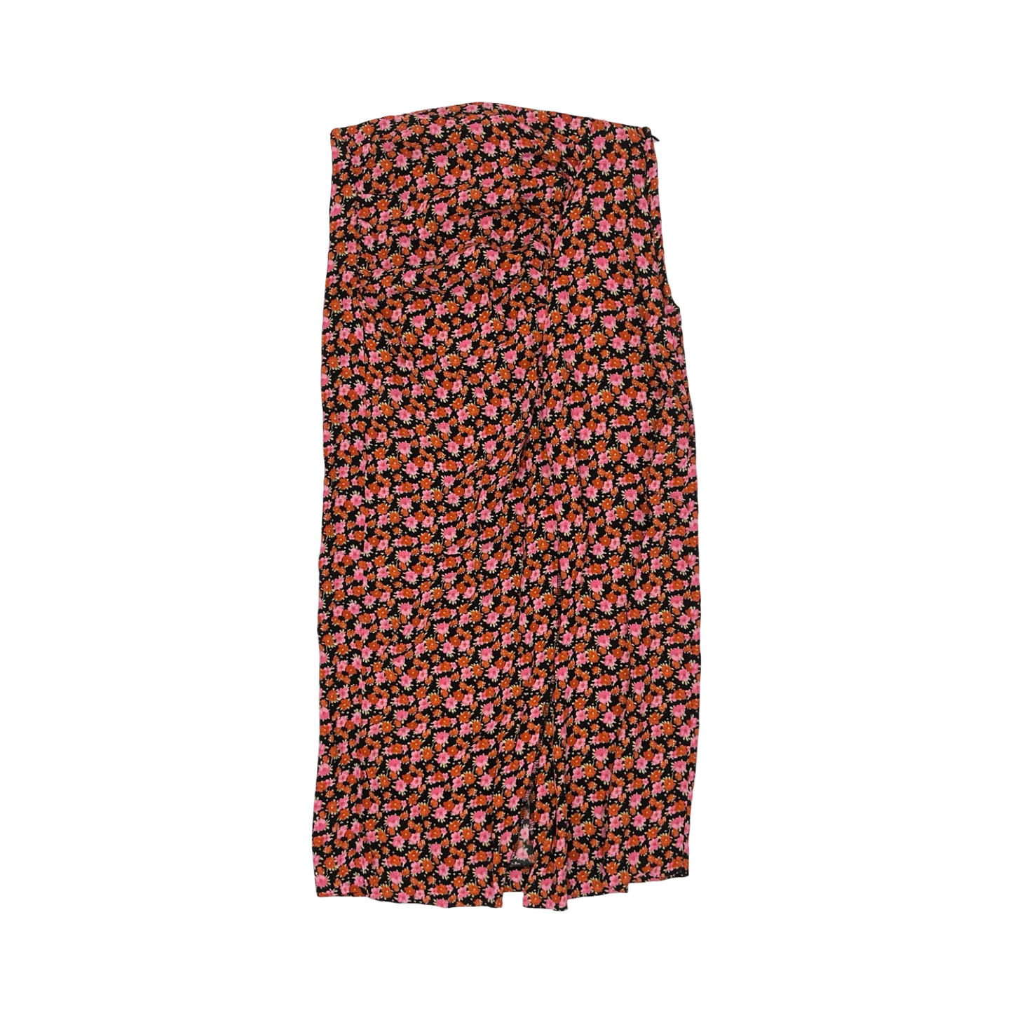 Skirt Midi By Zara In Floral Print, Size:S