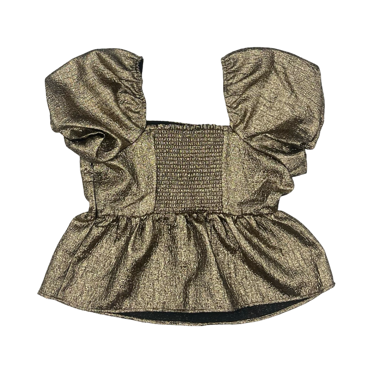 Blouse Ss By Lc Lauren Conrad In Gold, Size:Xl