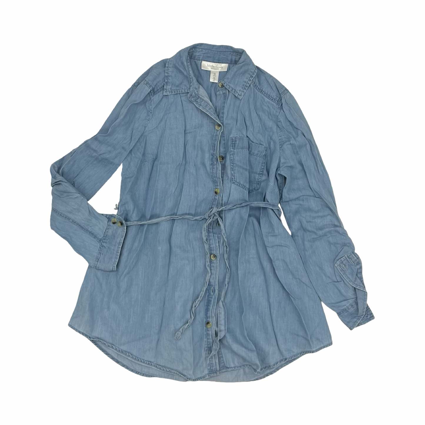 Mat Top Ls By Motherhood In Blue, Size:Xs