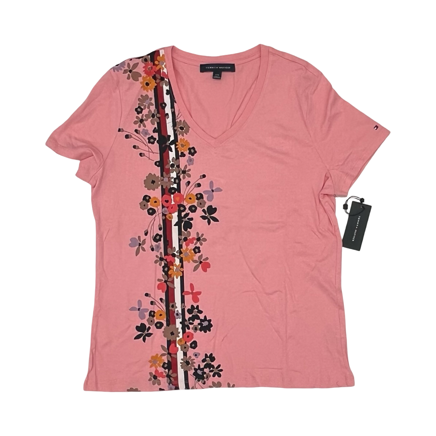 Top Ss By Tommy Hilfiger In Pink, Size:L