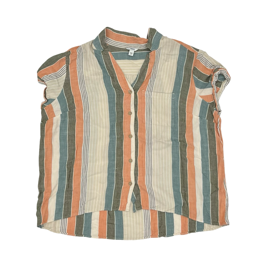 Top Ss By Sonoma In Striped Pattern, Size:2X