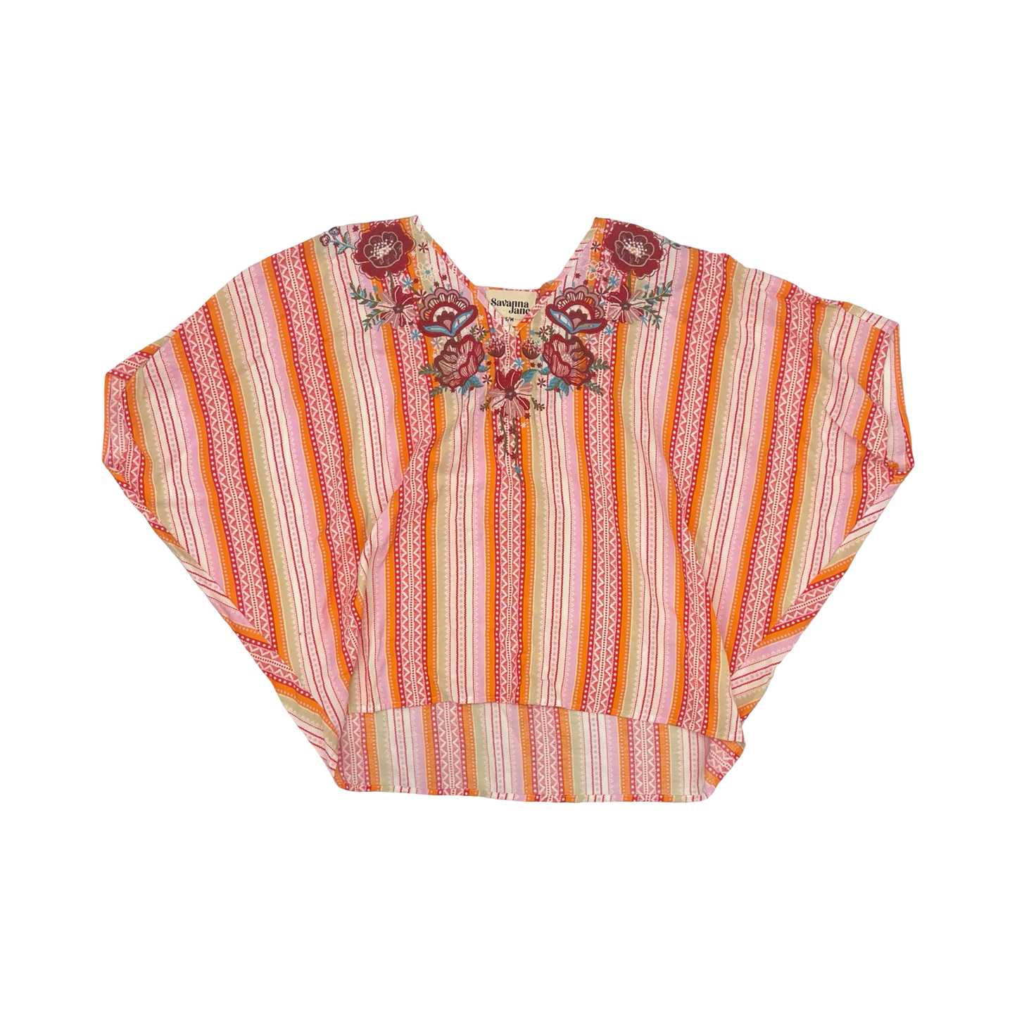 Blouse Ss By Savanna Jane In Multi, Size:S