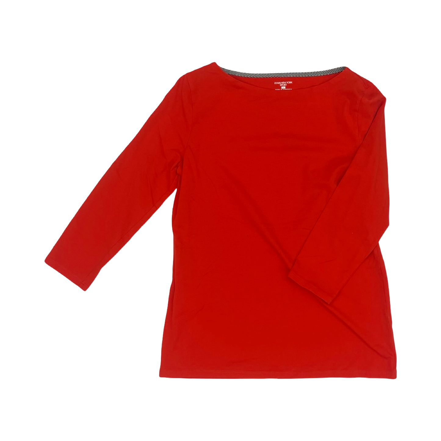 Top Ls By Jones New York In Red, Size:L