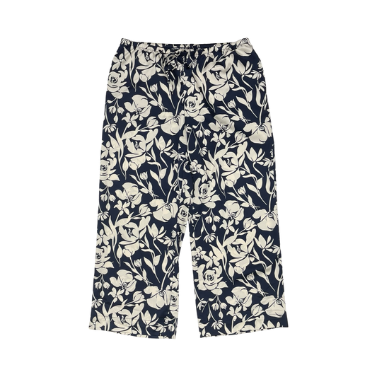 Pants Wide Leg By A New Day In Blue & Cream, Size:Xl