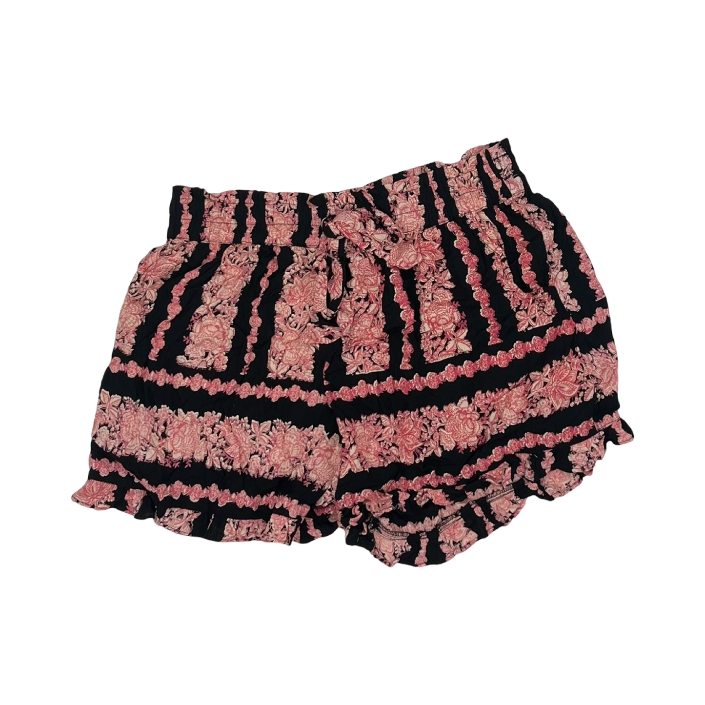 Shorts By Angie In Black & Pink, Size:Xl