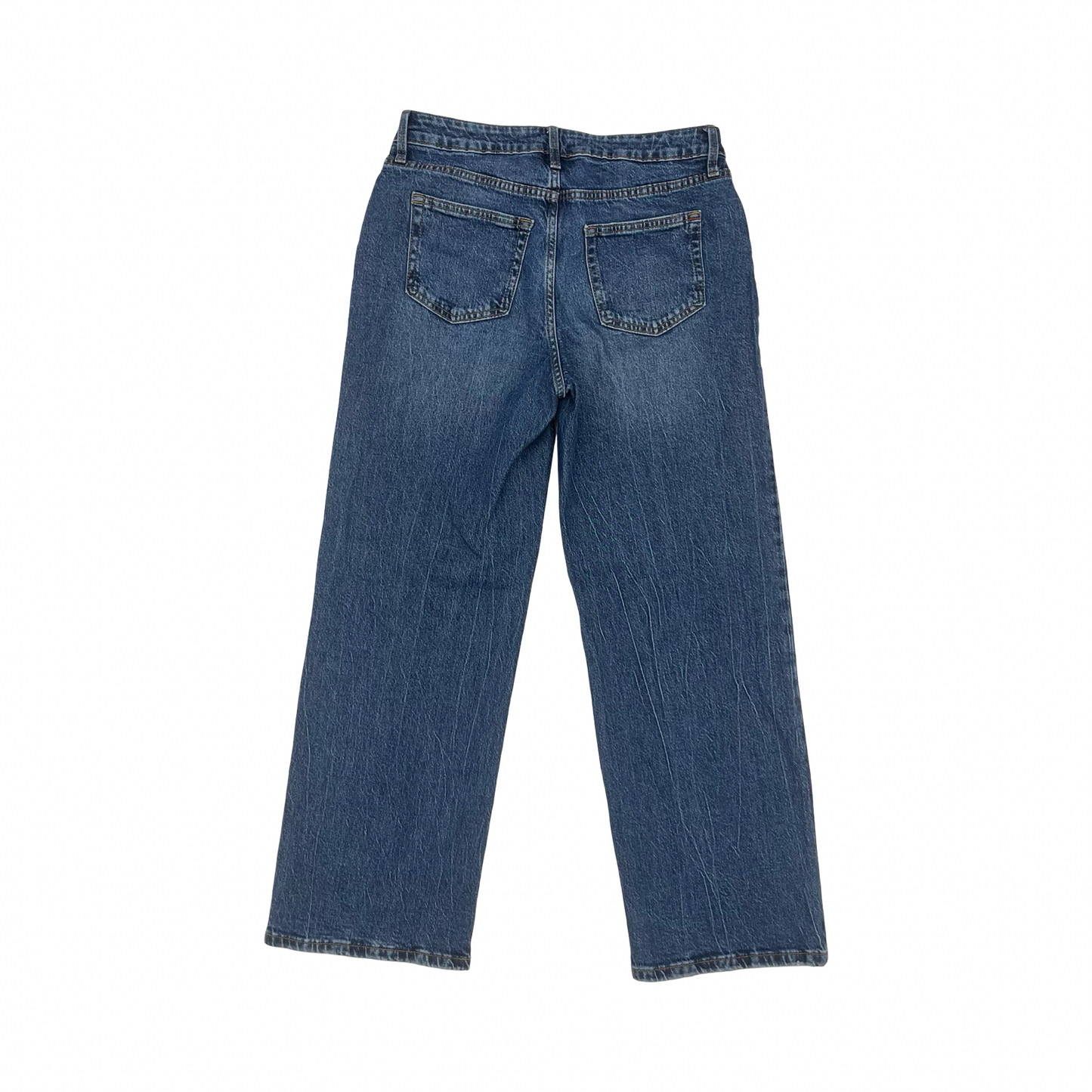 Jeans Straight By Edgely In Blue Denim, Size:8