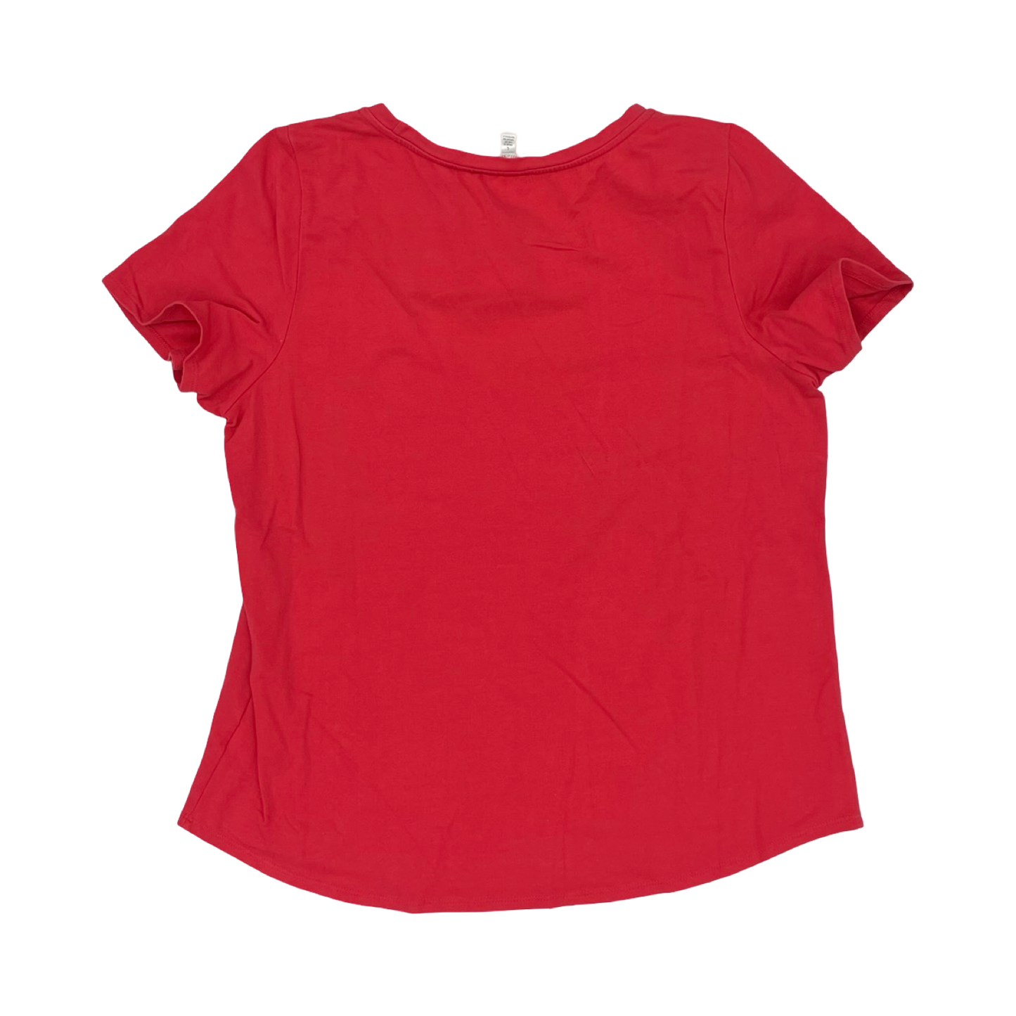 Top Ss Basic By Clothes Mentor In Red, Size:L