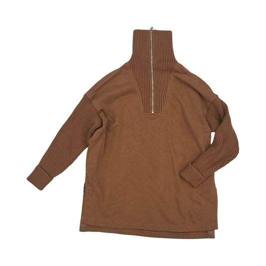 Sweatshirt Collar By Varley In Brown, Size:Xs