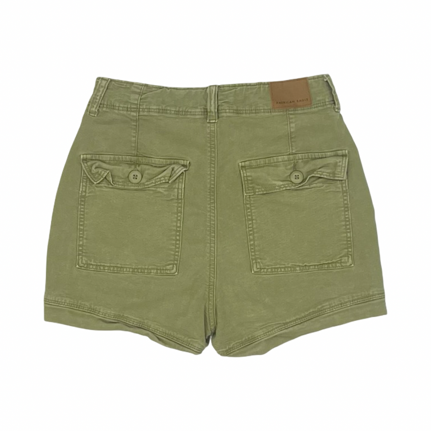 Shorts By American Eagle In Green Denim, Size:0