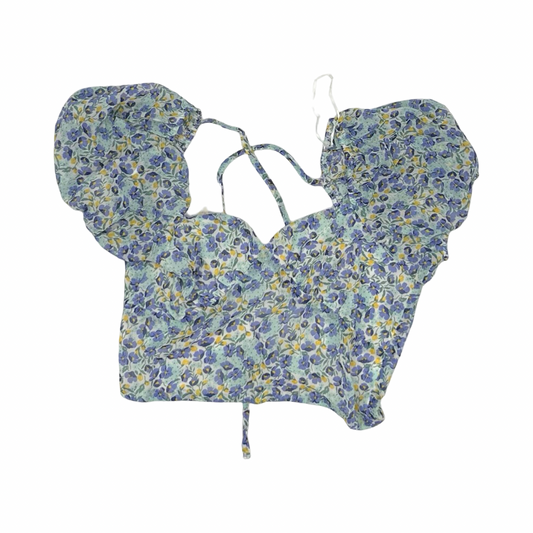 Blouse Ss By Promesa In Floral Print, Size:L