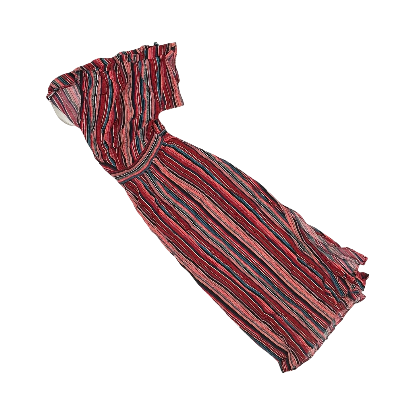 Dress Casual Midi By Bloomchic In Striped Pattern