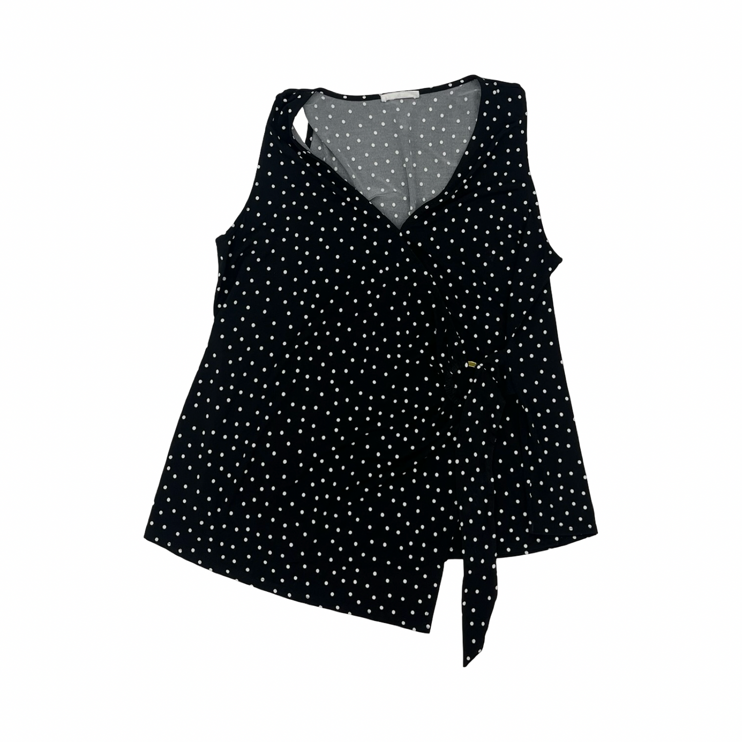 Blouse Sleeveless By Clothes Mentor In Black & White, Size:1X