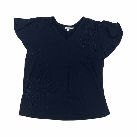 Top Ss By Chicos In Navy, Size:Xl
