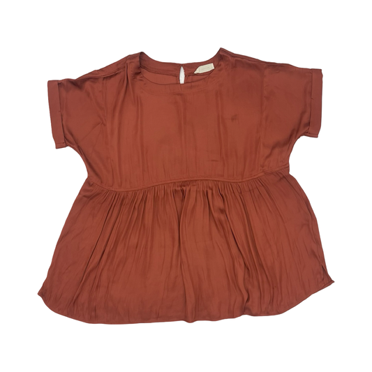 Blouse Ss By By Together In Orange, Size:S