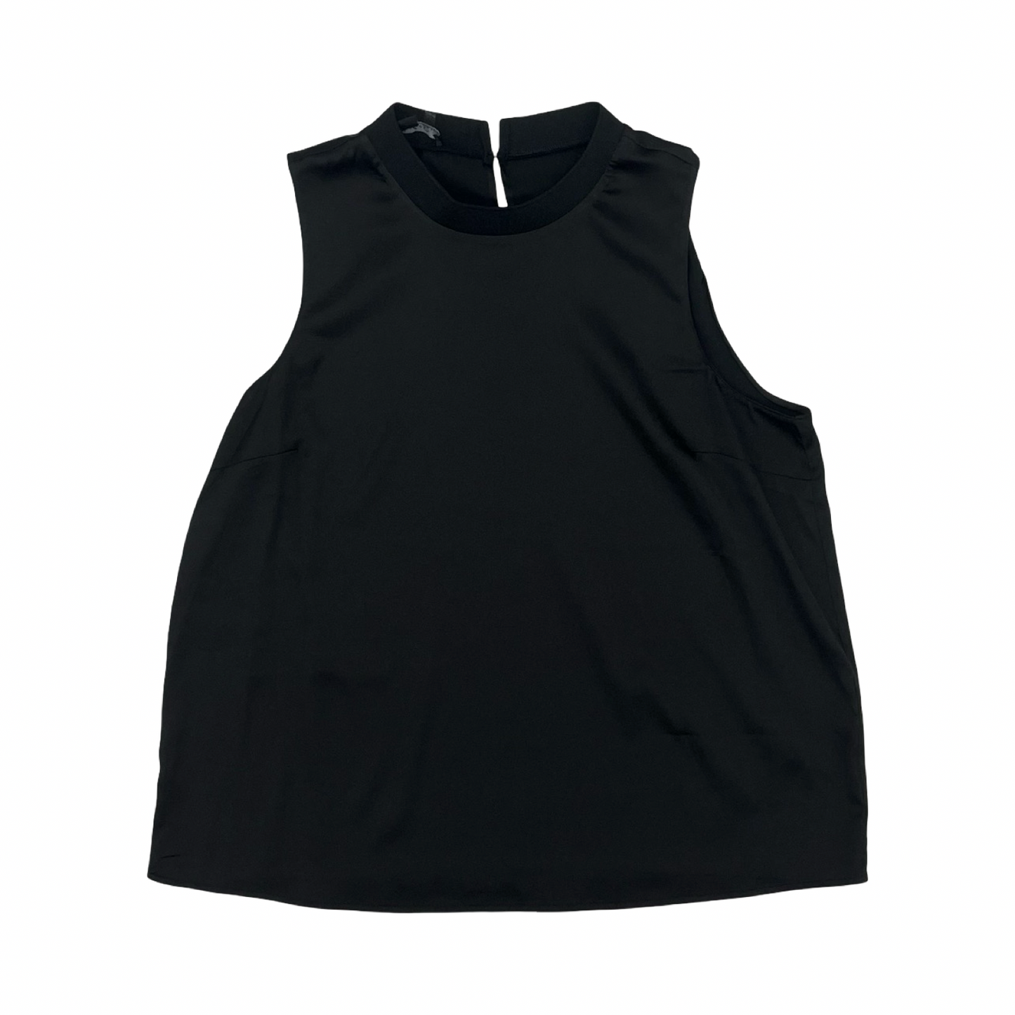 Blouse Sleeveless By Charlie B In Black, Size:L