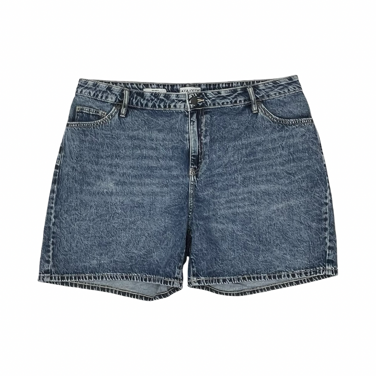 Shorts By Ava & Viv In Blue Denim, Size:18