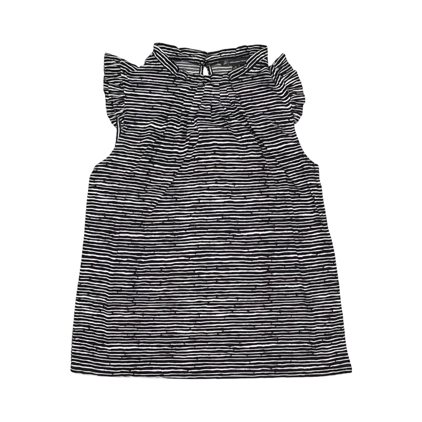 Blouse Ss By Adrianna Papell In Black & White, Size:M