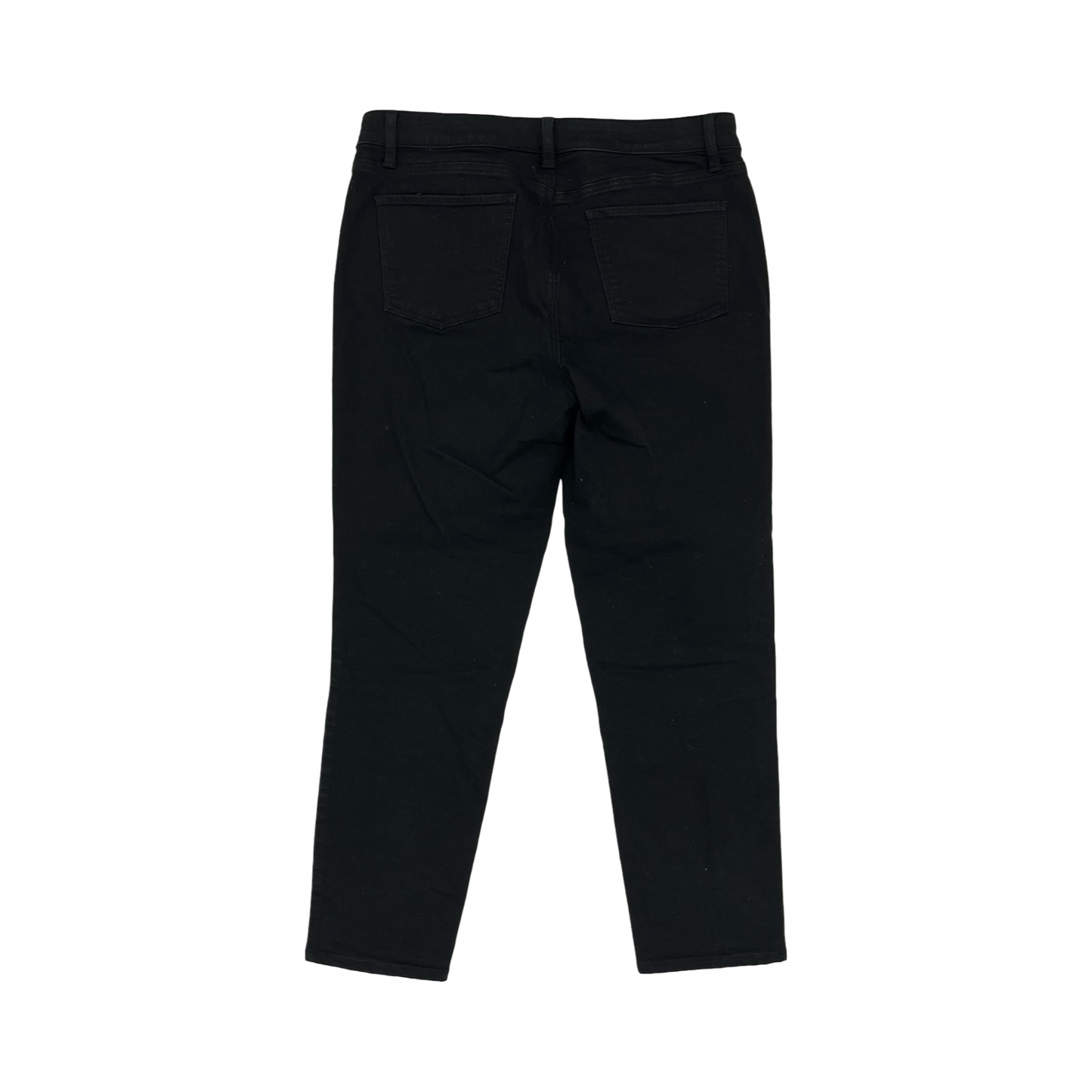Jeans Skinny By Talbots In Black Denim, Size:10