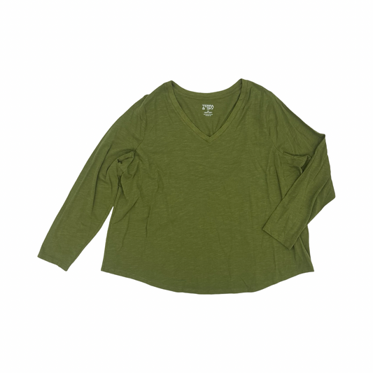 Top Ls By Terra & Sky In Green, Size:2X