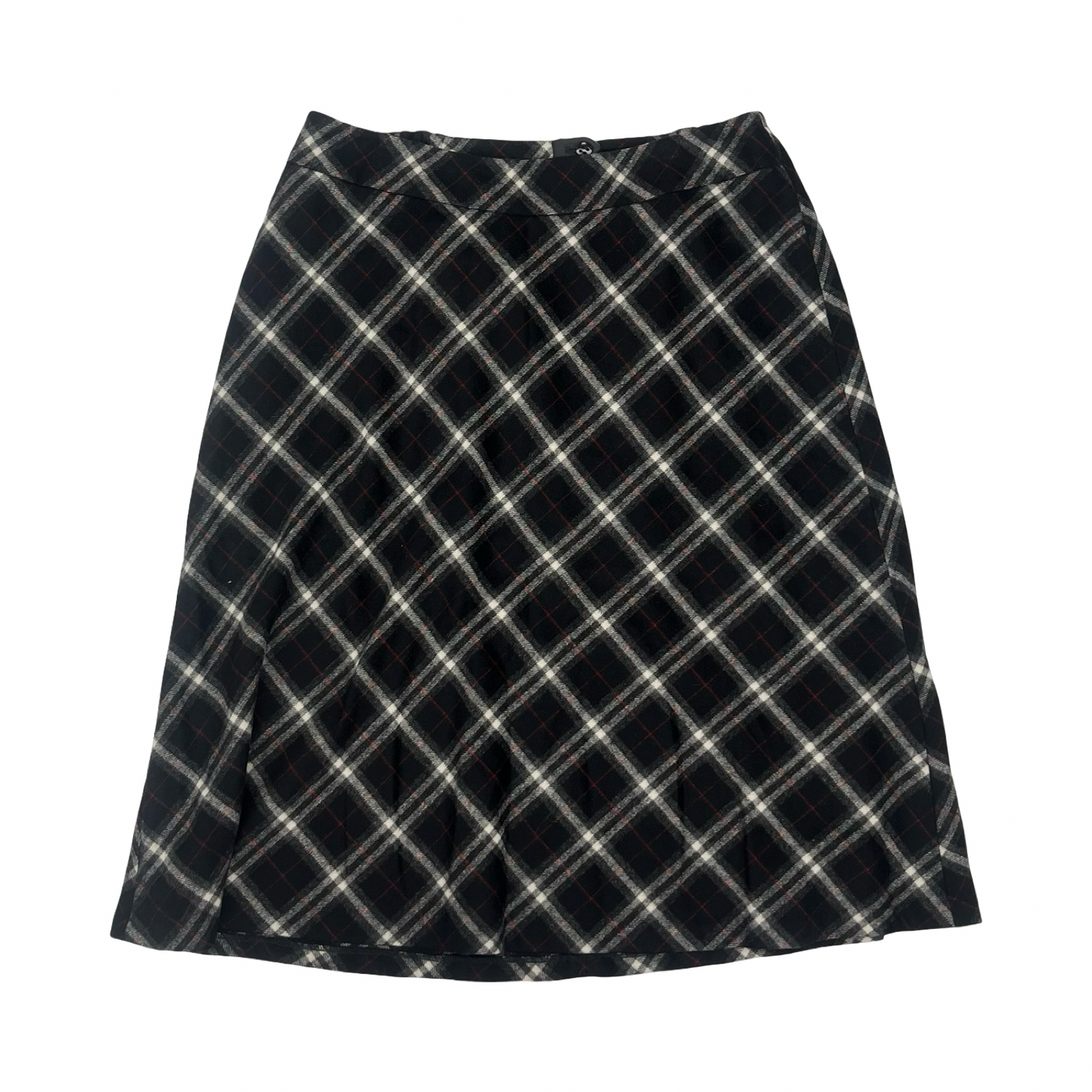 Skirt Midi By Talbots In Black & Red, Size:16