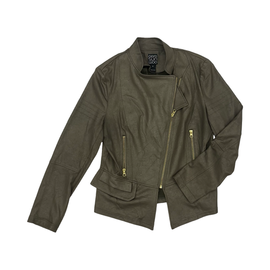 Jacket Moto By Clara Sun Woo In Green, Size:M