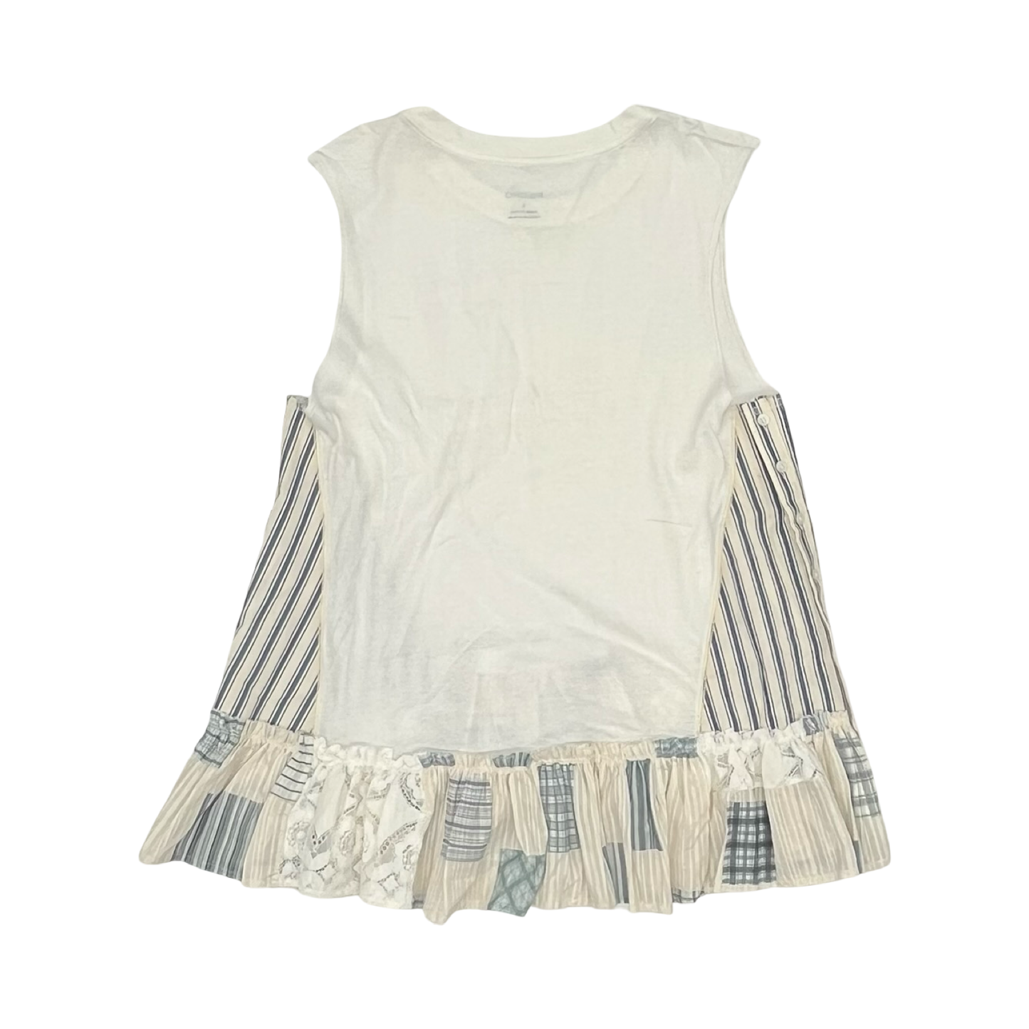Tunic Sleeveless By Pilcro In Blue & Cream, Size:S